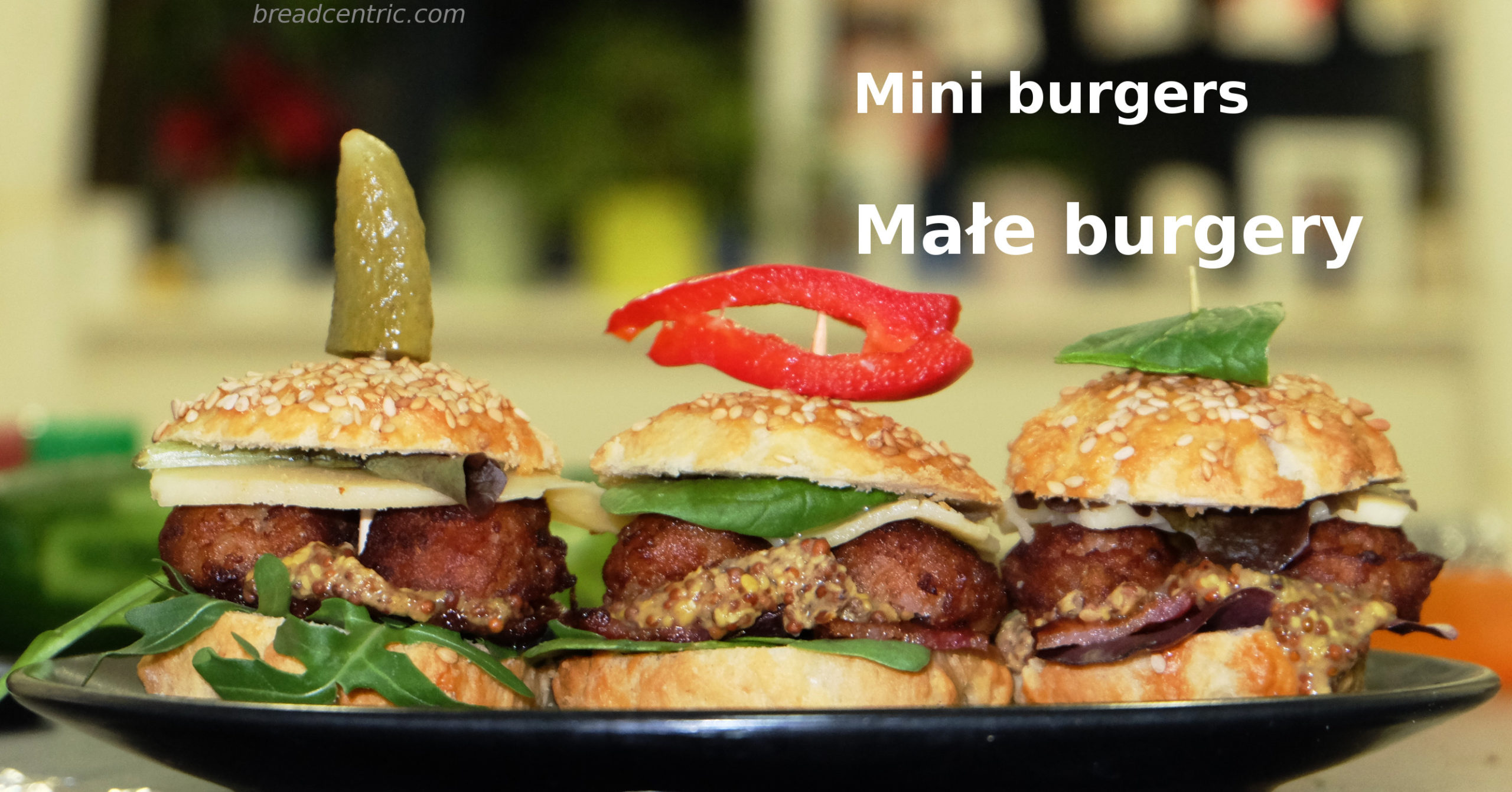 Mini burgers. Małe burgery.