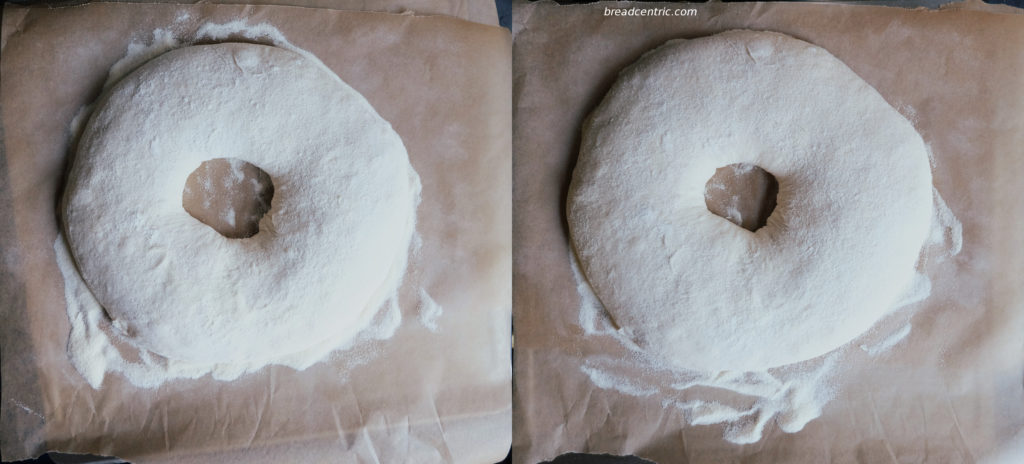 Before and after rising