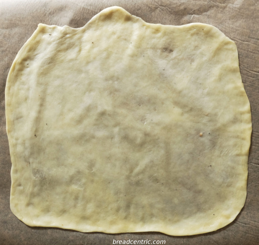 Fully stretched though, almost paper thin