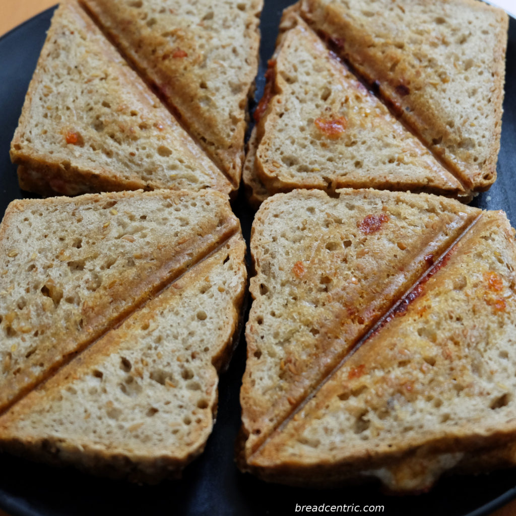 Gluten free toast bread toasted