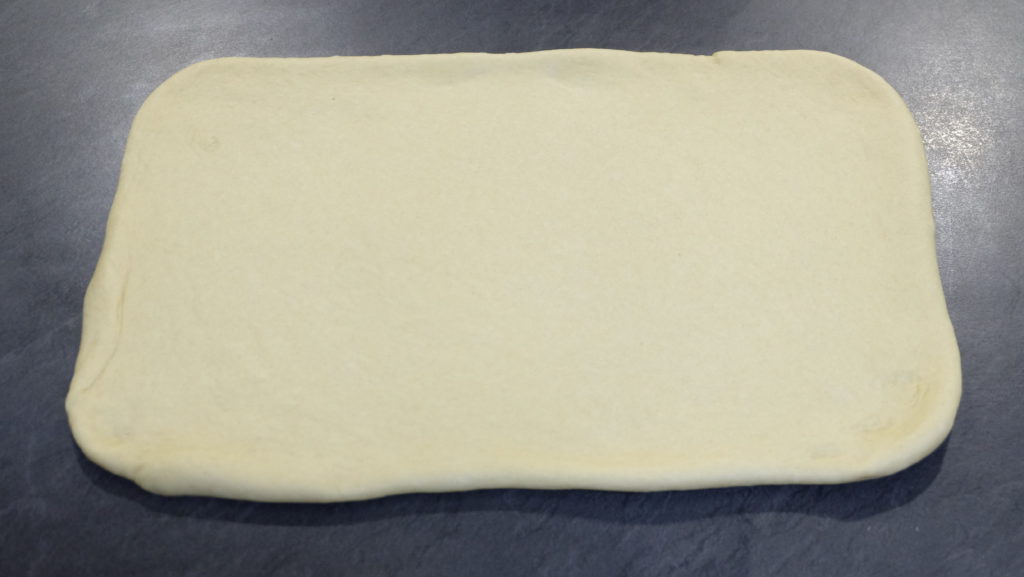 The dough ready for the butter